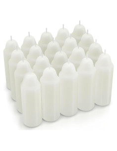 Velas Blancas de Emergencia NOMFIX 20 Piezas 12 Horas