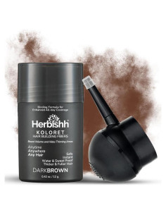 Fibra para Cabello Koloret Herbishh Marrón Oscuro 12 g