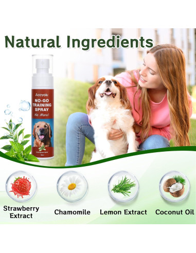 Spray de Entrenamiento para Perros Accyoiu 100ml 2-en-1 Seguro