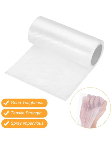 3 Rollos de Tela Plástica PE 180cm x 15.85m Impermeable uxcell