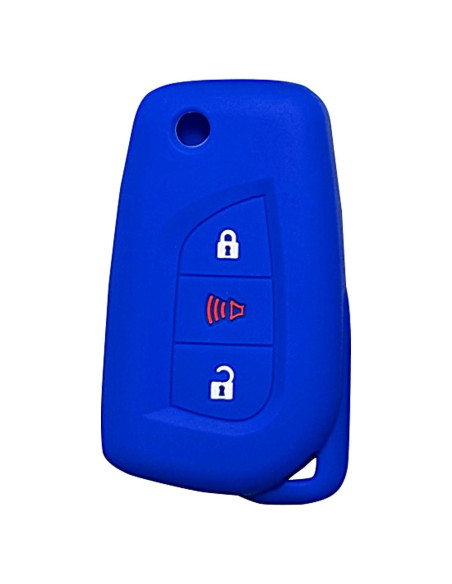 Cubierta de Llave de Silicona Toyota 3 Botones Azul 2013-2024