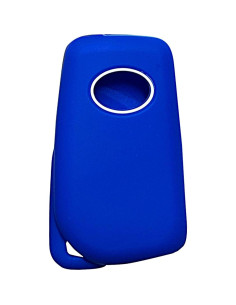 Cubierta de Llave de Silicona Toyota 3 Botones Azul 2013-2024 2