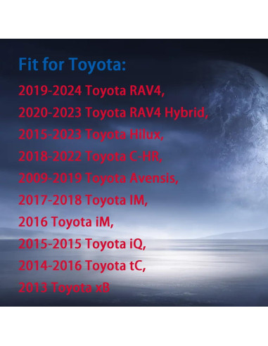 Cubierta de Llave de Silicona Toyota 3 Botones Azul 2013-2024