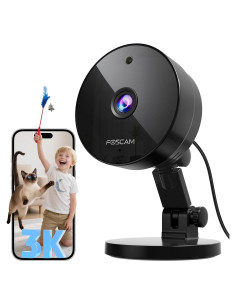 Cámara de Seguridad FOSCAM C5M 3K 5MP WiFi Interior con Zoom 20X