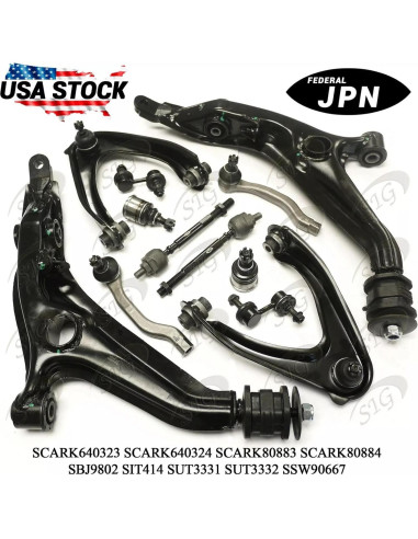 Kit de Suspensión Delantera 12Pcs FEDERAL JPN para Honda CR-V 1997-2001