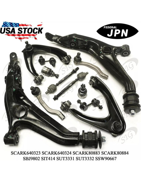 Kit de Suspensión Delantera 12Pcs FEDERAL JPN para Honda CR-V 1997-2001