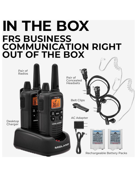 Walkie Talkies Midland LXT600BB - Radio FRS 2 Radios