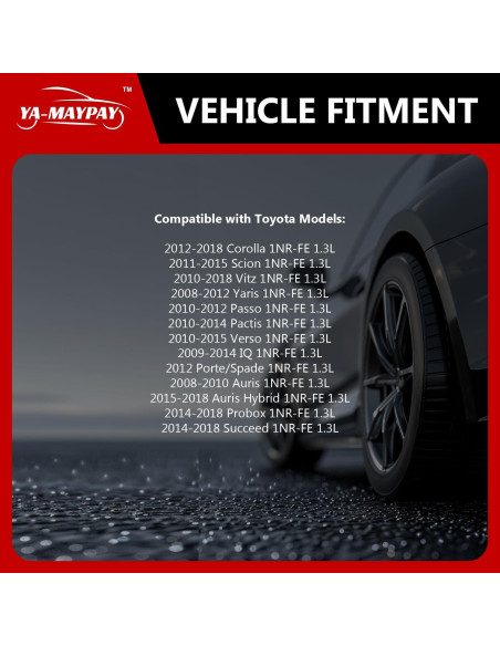 Kit de Cadena de Tiempo YA-MAYPAY para Toyota 1.3L 2012-2018