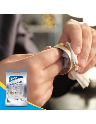 Toallitas Limpiadoras Carbona Silver | 12 Toallitas