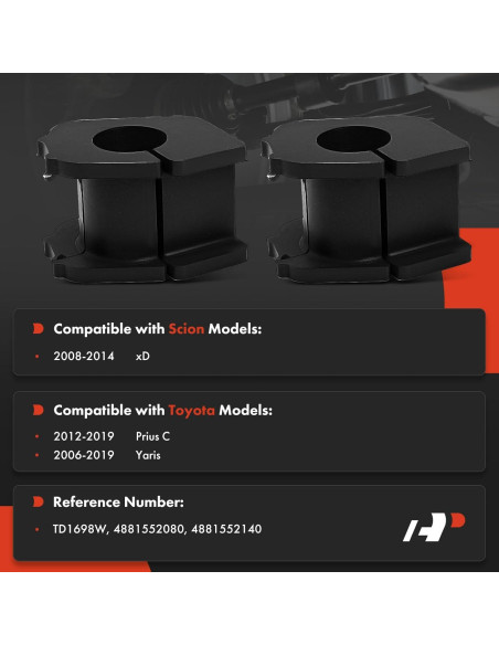 Kit de Bujes de Barra Estabilizadora Delantera A-Premium