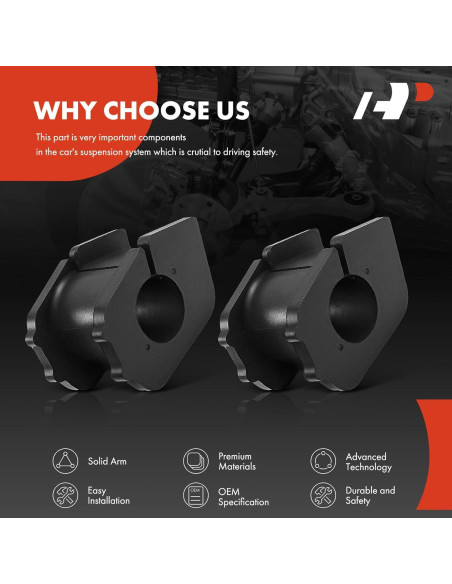 Kit de Bujes de Barra Estabilizadora Delantera A-Premium