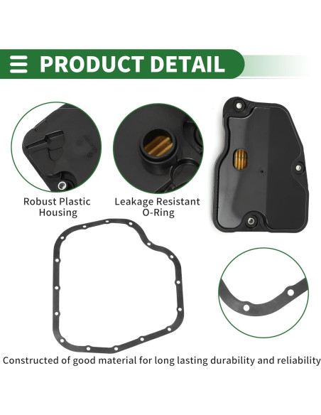 Kit de Filtro de Transmisión Automática Motoforti para Toyota