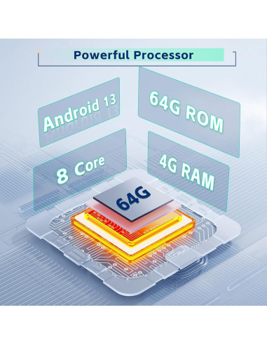 Radio Estéreo Android 4+64GB Inefala para Toyota Corolla EX 2005-2012