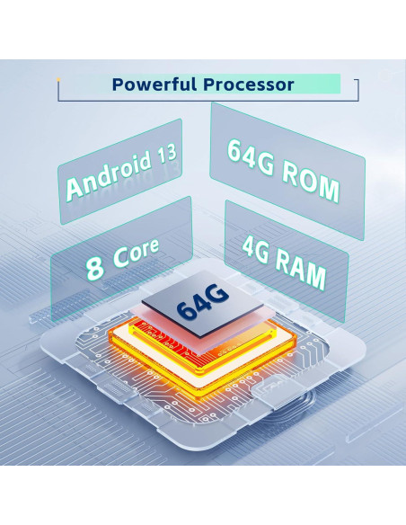 Radio Estéreo Android 4+64GB Inefala para Toyota Corolla EX 2005-2012