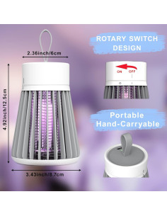 Trampa para Insectos Recargable USB SHENZHEN 230g Luz UV 2
