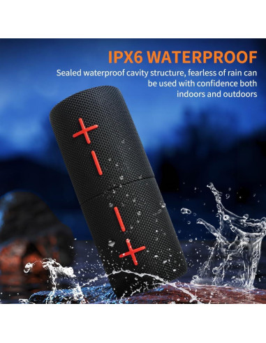 Altavoz Bluetooth Impermeable CYBORIS S11 20W 24H Dual Divisible