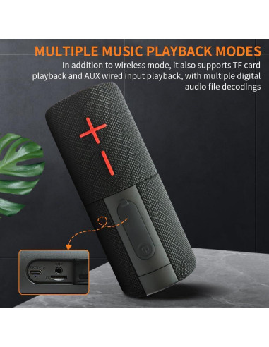 Altavoz Bluetooth Impermeable CYBORIS S11 20W 24H Dual Divisible