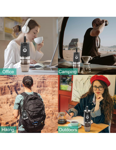 Molinillo de Café Eléctrico y Manual 2-en-1 Burr KF-YM-01