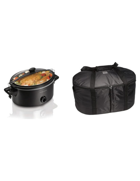 Olla de Cocción Lenta Hamilton Beach 6 Cuartos + Bolsa Viaje