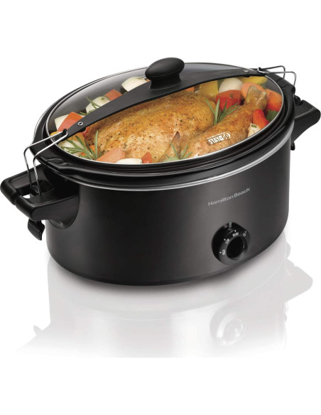 Olla de Cocción Lenta Hamilton Beach 6 Cuartos + Bolsa Viaje