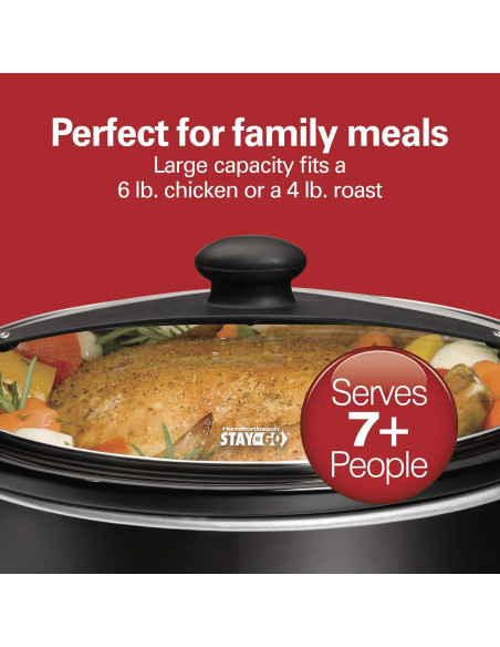 Olla de Cocción Lenta Hamilton Beach 6 Cuartos + Bolsa Viaje