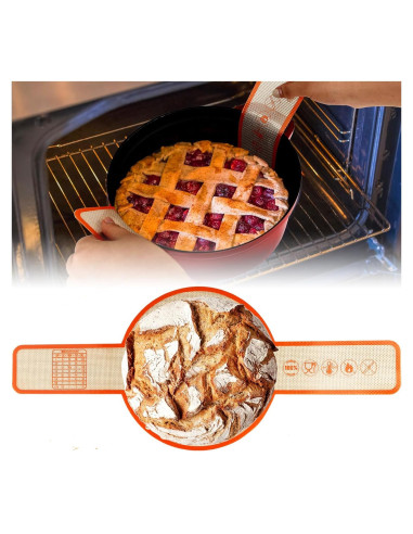 Soporte de Silicona UBeesize para Hornear Pan 53x22 cm Antiadherente