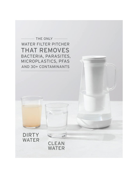 Jarra de Filtro de Agua LifeStraw Home 7 Tazas Vidrio Azul