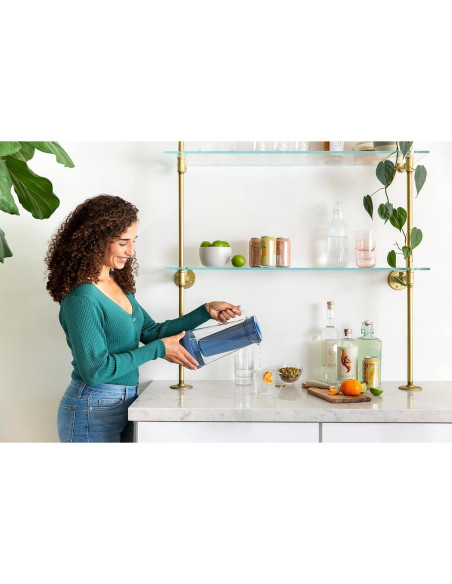 Jarra de Filtro de Agua LifeStraw Home 7 Tazas Vidrio Azul