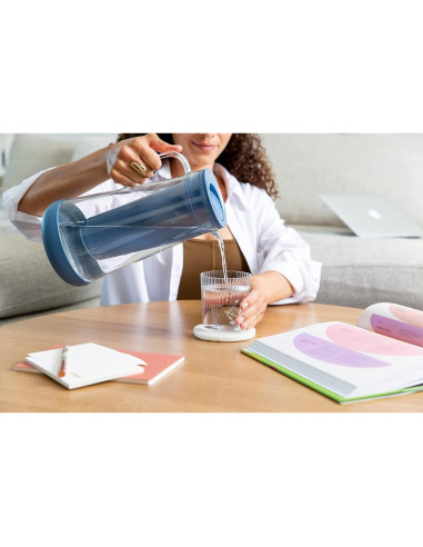 Jarra de Filtro de Agua LifeStraw Home 7 Tazas Vidrio Azul