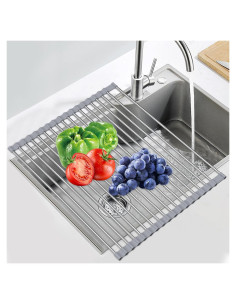 Estante de Secado de Platos Sindax Expandible Acero Inoxidable 60.2 cm