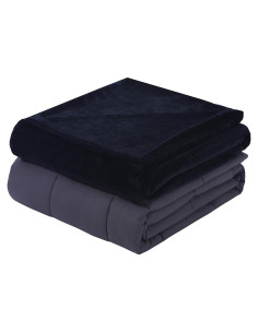 Manta con peso DreamLab 6.8 kg 121.92x182.88 cm carbón