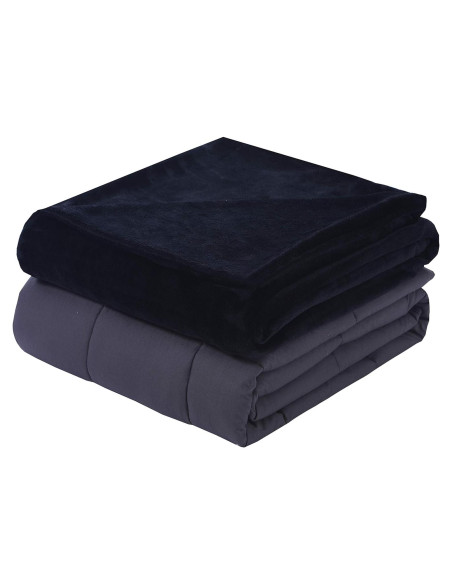 Manta con peso DreamLab 6.8 kg 121.92x182.88 cm carbón