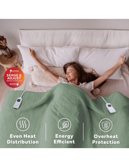 Manta Eléctrica Térmica King Sunbeam Forro Ultra Real 228x254cm