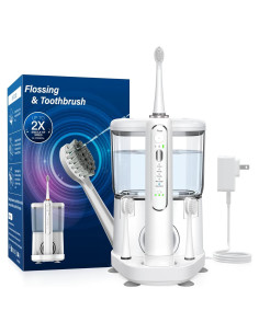 Cepillo de dientes eléctrico 2 en 1 ZoCCee con irrigador 500ML