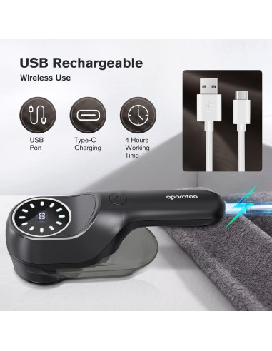 Removedor de Pelusa Eléctrico Tiptop Home 9W 2 Velocidades