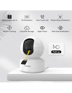 Cámara Interior 2K BoyKeep K30 con Visión Nocturna y Audio 2