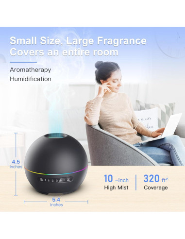 Paquete de 2 Difusores de Aceite THIMONES 200ml Aromaterapia