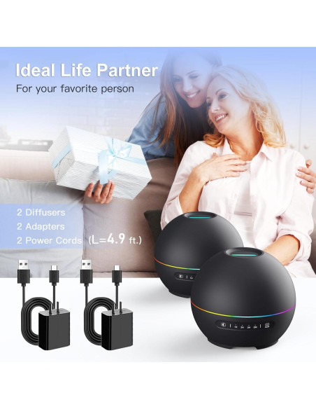 Paquete de 2 Difusores de Aceite THIMONES 200ml Aromaterapia