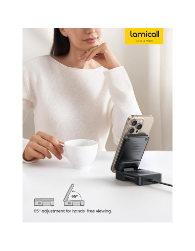 Estación de Carga 3 en 1 Lamicall para Apple - Soporte Plegable