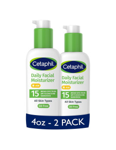 Hidratante Facial Diario Cetaphil SPF 15 2x118ml Piel Sensible