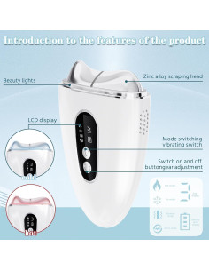Masajeador Facial Gua Sha Eléctrico ZoGoo - Calor y Frío 2