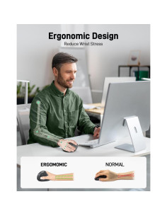 Ratón Ergonómico Inalámbrico Acer OMR241 DPI Ajustable 1000/1200/1600 2