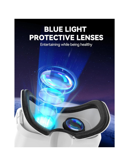 Auricular VR TECKNET 3D para Teléfono 4.7-7.2" HD Anti-Luz Azul