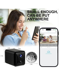 Cámara de Seguridad YISPK R9 4K HD WiFi con Visión Nocturna 2