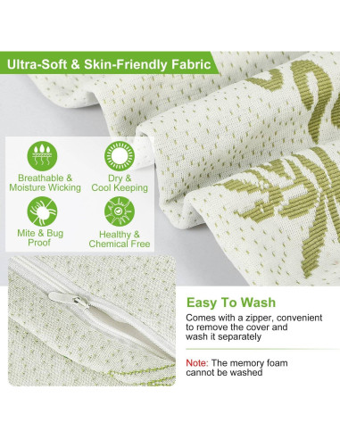 Almohada de Cama iMounTEK Espuma Viscoelástica 50x30 cm