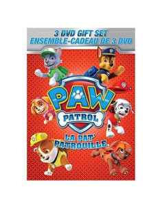 Set de 3 DVDs PAW Patrol Marshall y Chase - Aventura Infantil