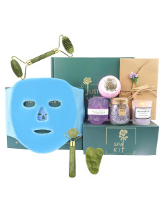 Cesta de Regalo de Cuidado de la Piel DAODER - Rodillo Jade y Más