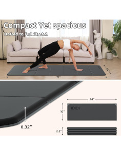Tapete de Yoga Plegable IDIDI 177.8x61cm Ecológico Antideslizante 2