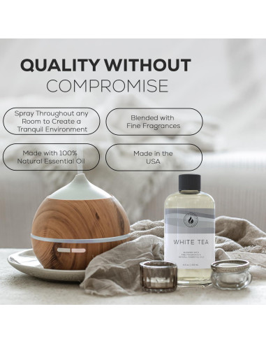Aceite Difusor de Té Blanco Aroma Country 251 ml Natural