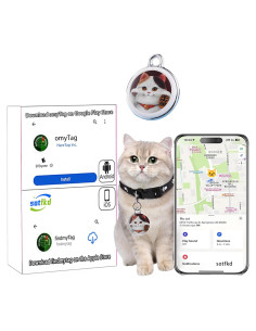 Rastreador GPS para Gatos Sotfkd F1 Impermeable Sin Cuota